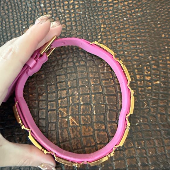 PINK Versace Greca leather choker - Picture 4 of 9
